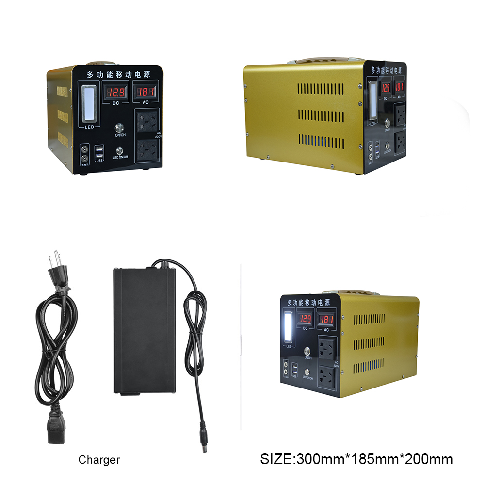 Portable Power Station 500w Solar Panel Generator Pack Battery Cell