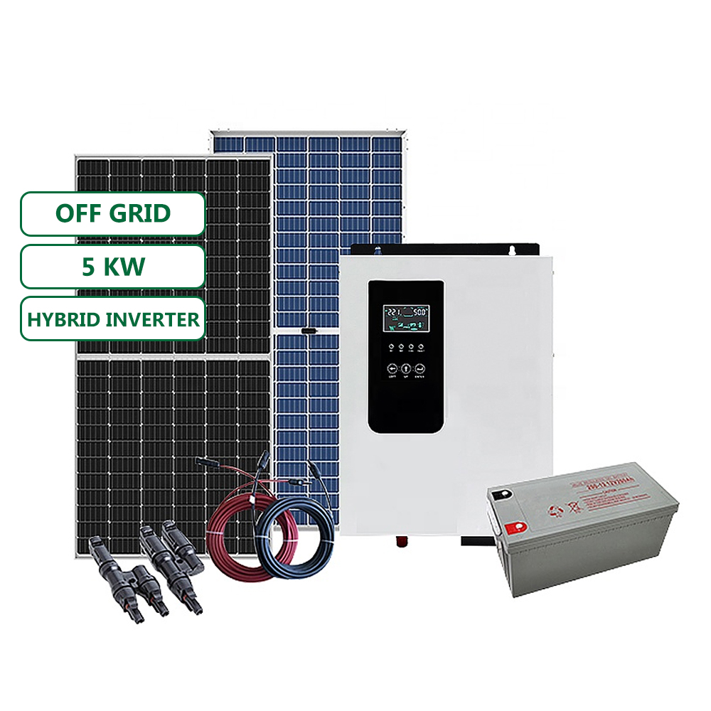 Off Grid 5kw Solar Power System DC 24V AC 110V 220V