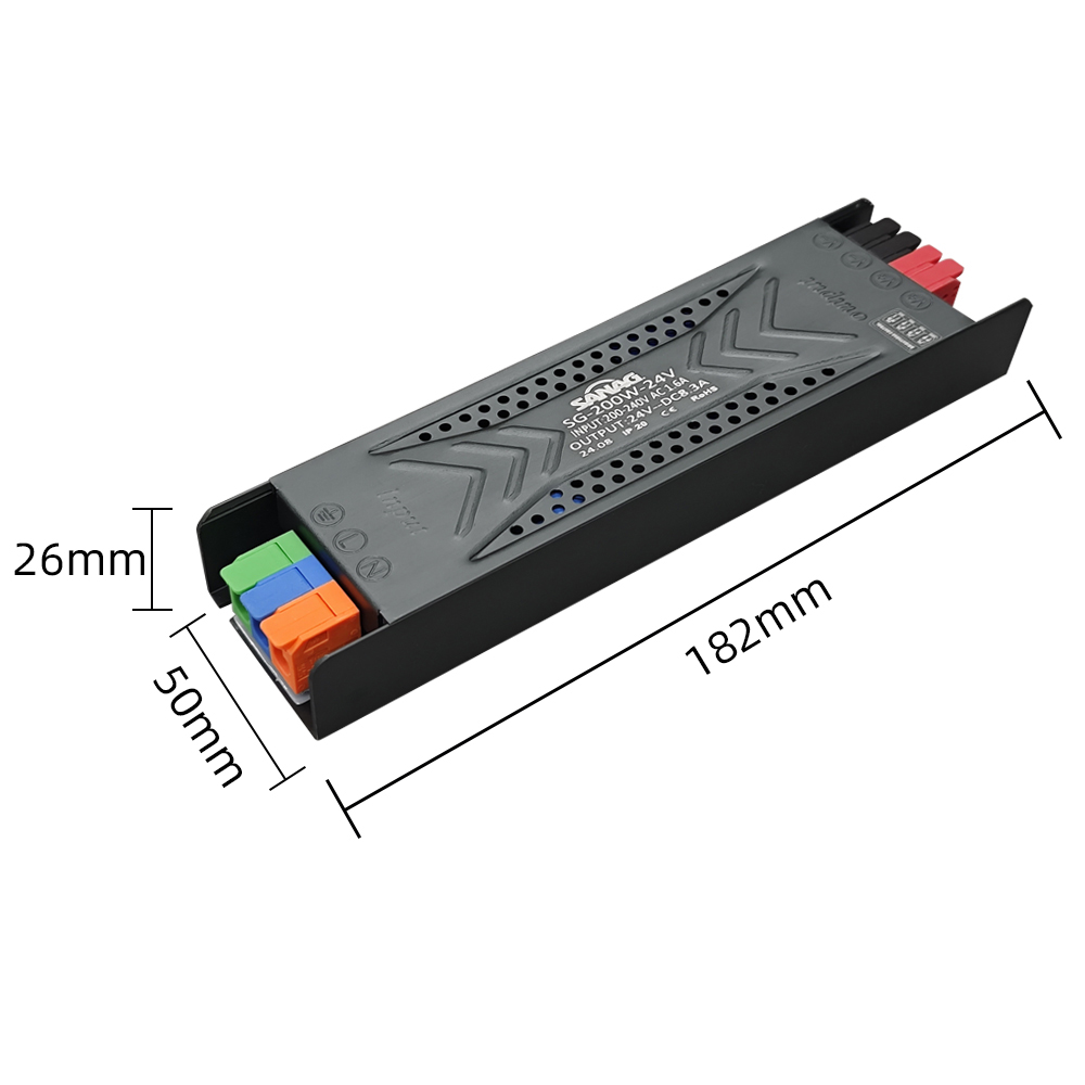 200W LED Driver Linear Light Power Supply